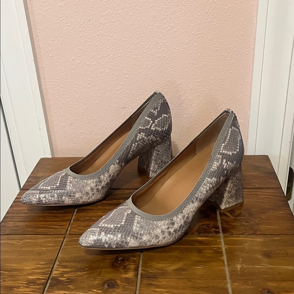 Gentle Souls Snakeskin Patterned Heels